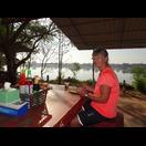 Frühstück mit Blick auf den Mekong